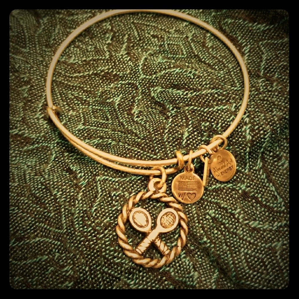 Alex and ani tennis charm bracelet